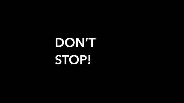 AA Visiting Students Lecture: Don't Stop!