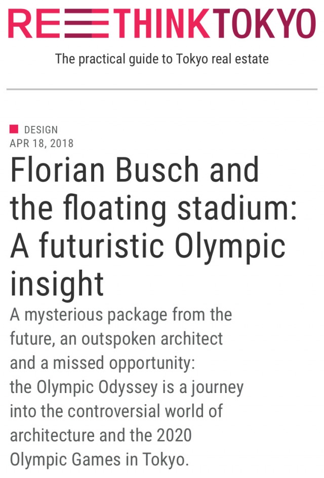 Florian Busch and the floating stadium: A futuristic Olympic insight