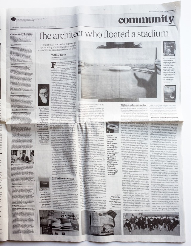 Japan Times: The architect who floated a stadium