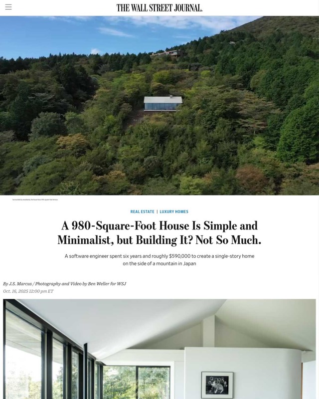 Villa T in WSJ
